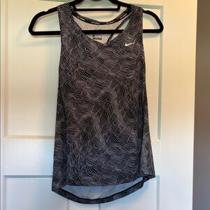 Nike Black & Gray Patterned Dri-FIT Tank Top